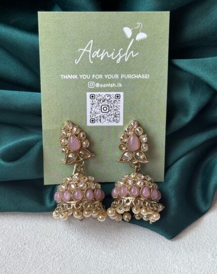 Pink Jhumka