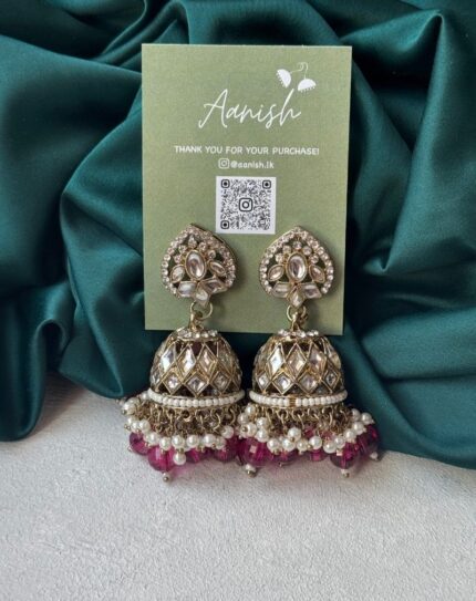 Pink Jhumka