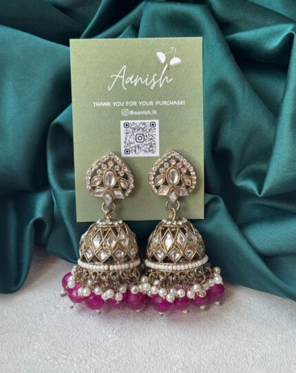 Pink Jhumka
