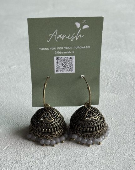 Oxidized Gold Jhumka