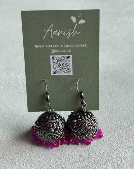 Oxidized Silver Jhumka