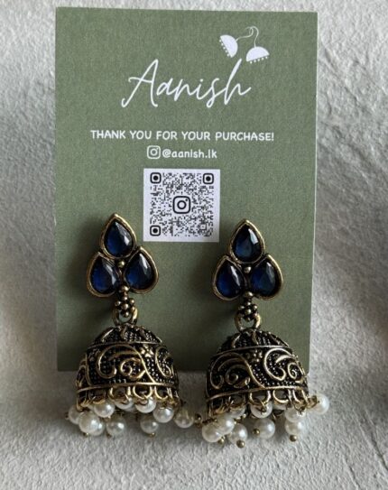 Oxidized Gold Jhumka