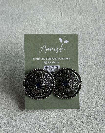 Oxidized Silver Stud