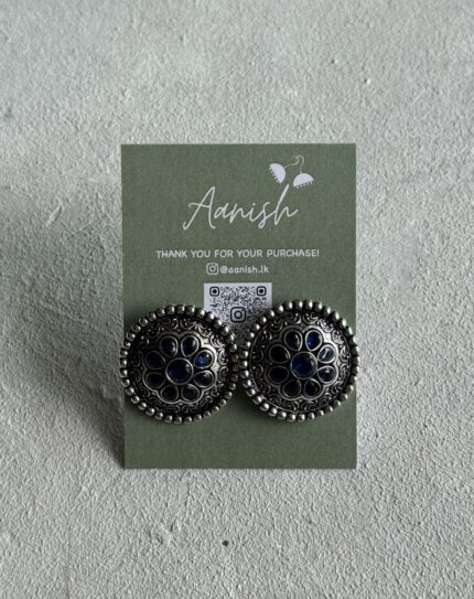 Oxidized Silver Stud