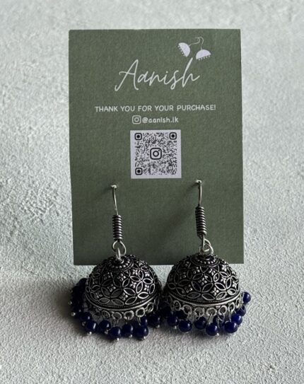 Oxidized Silver Jhumka