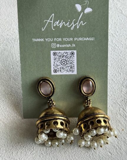 Oxidized Gold Jhumka