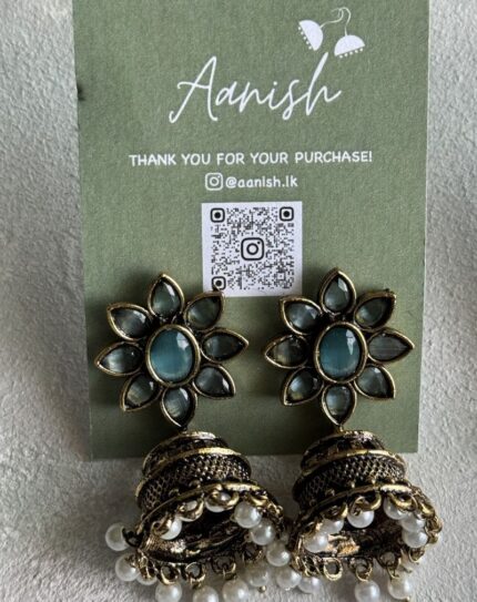Oxidized Gold Jhumka