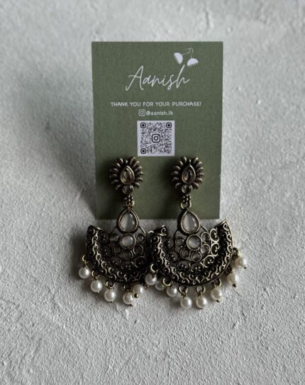 Oxidized Gold Jhumka