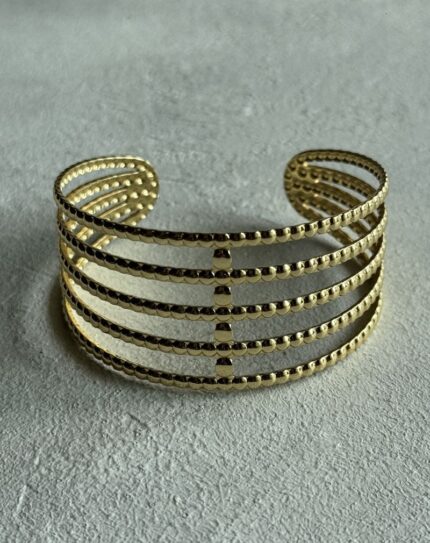 Stainless Steel Gold Bangle Cuff