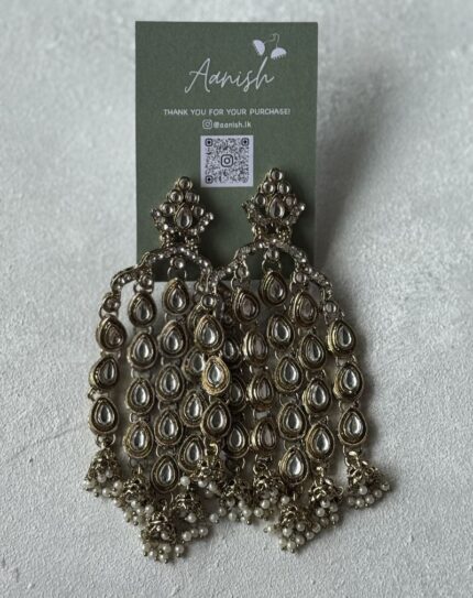 Dull Gold Earring