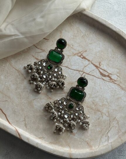 Green Stone Earrings