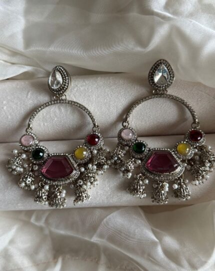 Multicoloured Stone Earring