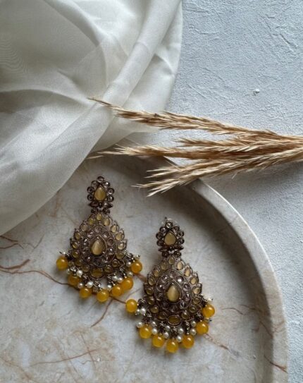 Yellow Stone Earrings