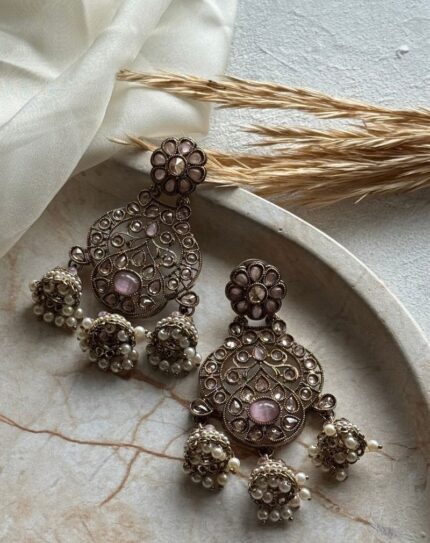 Baby Pink Stone Earrings