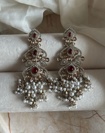 Red Stone Earrings