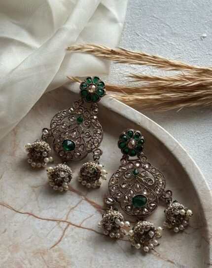 Green Stone Earring