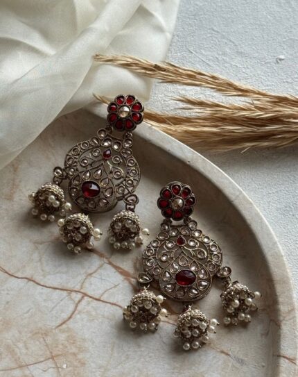 Red Stone Earrings