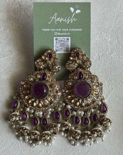 Purple Earring