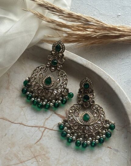 Green Stone Earrings
