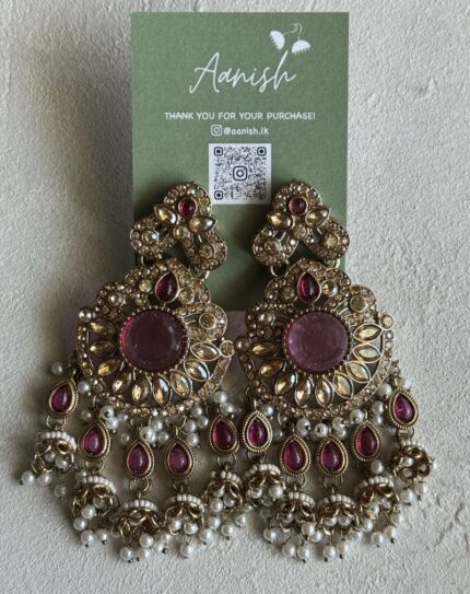 Plum Purple Earring