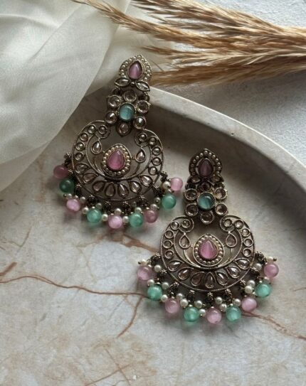 Mint And Pink Earrings