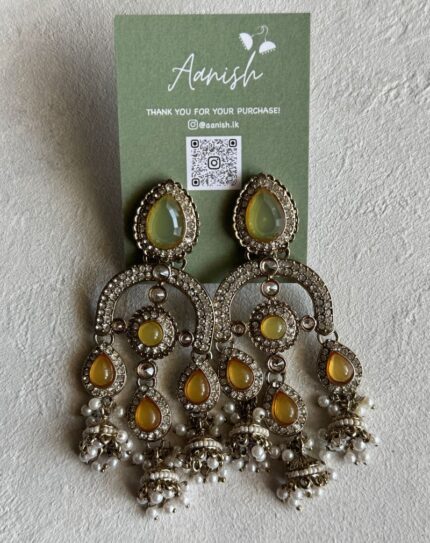 Yellow Stone Earring