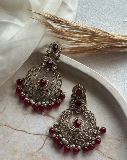 Red Stone Earring