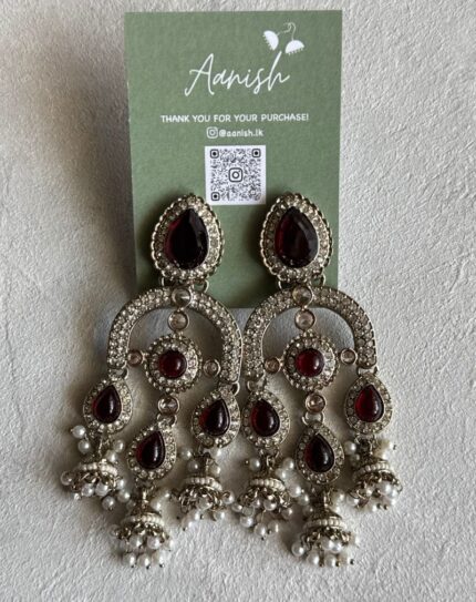 Red Stone Earring