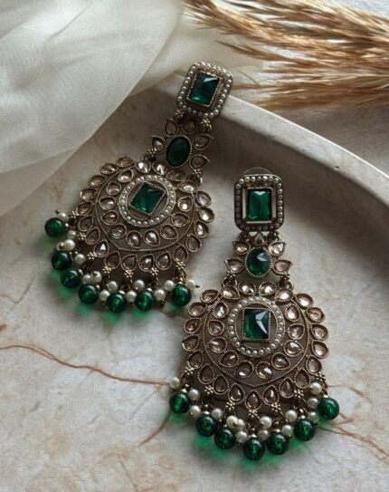 Green Stone Earring