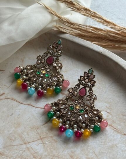 Multicoloured Stone Earrings