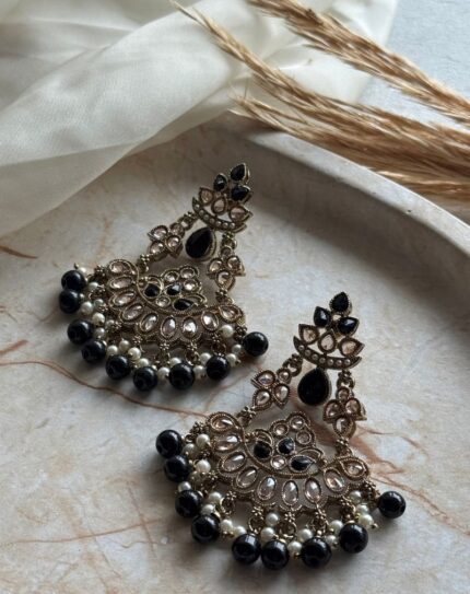 Black Stone Earrings