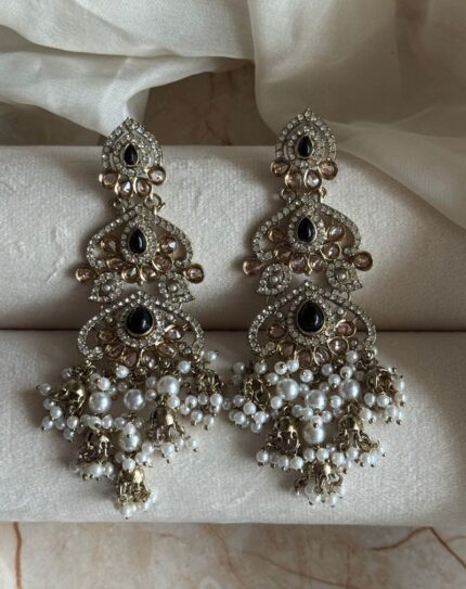 Black Stone Earring