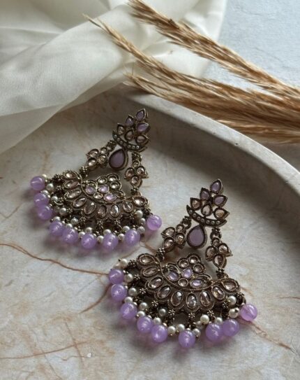Lilac Stone Earring