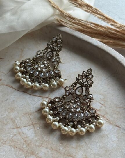 White Stone Earring