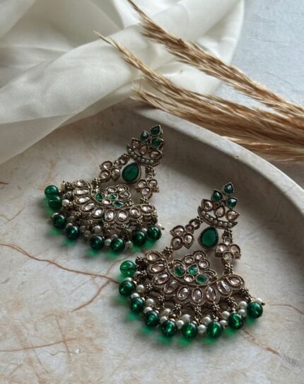 Green Stone Earring