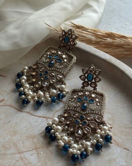 Blue Stone Earring