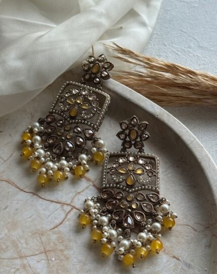 Yellow Stone Earrings