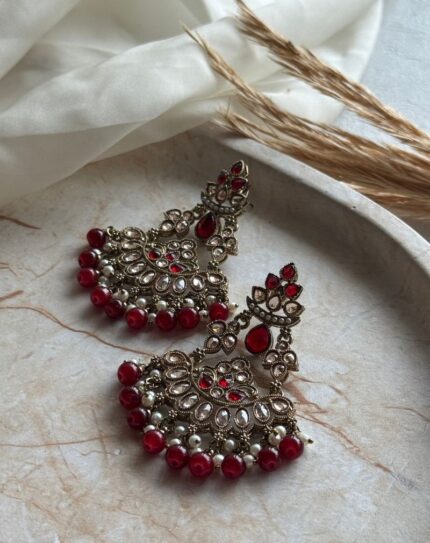 Red Stone Earring