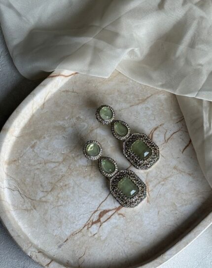 Mint Green Stone Earring