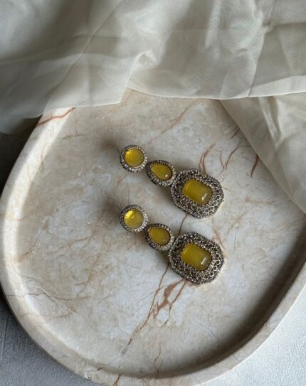 Yellow Stone Earring