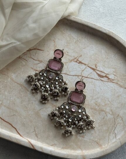 Baby Pink Stone Earring