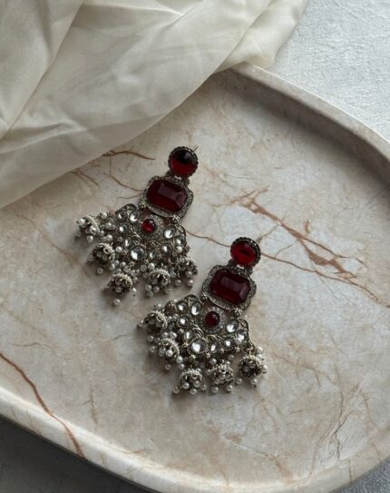 Red Stone Earrings