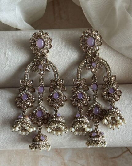 Lilac Stone Earring